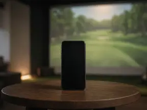 어두운 룸 테이블 위 화면 꺼진 스마트폰 (연출 이미지)