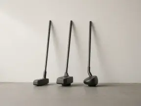 퍼터 세 개가 벽에 기대 세워진 모습 (연출 이미지)