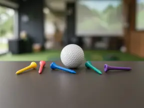 탁자에 놓인 색색의 티와 공 (연출 이미지)